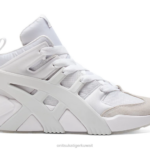 Onitsuka Tiger للجنسين مدرب شعار كبير منتفخ F20P200 أحذية أبيض