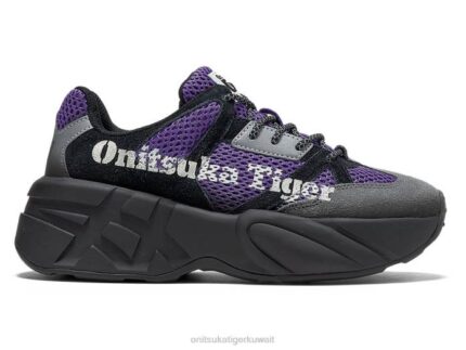 Onitsuka Tiger للجنسين مدرب ف F20P80 أحذية طبقة النبلاء الأرجواني / الأسود