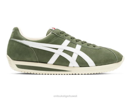 Onitsuka Tiger للجنسين مول 77 نانومتر F20P173 أحذية برونزي أخضر/أبيض