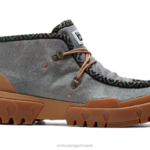 Onitsuka Tiger للجنسين HMR الذروة الفراء التمهيد F20P167 أحذية برج رمادي / كستنائي