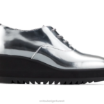 Onitsuka Tiger نحيف إسفين-س F20P570 أحذية فضة