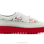 Onitsuka Tiger نحيف البروغ حذاء أيرلندي F20P543 أحذية أبيض