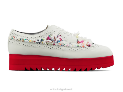 Onitsuka Tiger نحيف البروغ حذاء أيرلندي F20P543 أحذية أبيض