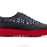 Onitsuka Tiger نحيف البروغ حذاء أيرلندي F20P544 أحذية معطف طاووس