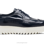Onitsuka Tiger نحيف البروغ حذاء أيرلندي F20P565 أحذية معطف طاووس