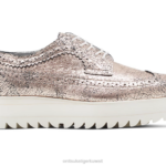 Onitsuka Tiger نحيف البروغ حذاء أيرلندي F20P569 أحذية وارتفع الذهب