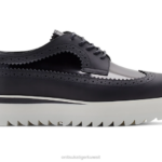 Onitsuka Tiger نحيف البروغ حذاء أيرلندي F20P578 أحذية أسود