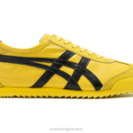 Onitsuka Tiger نحيف المكسيك 66 ديلوكس F20P534 أحذية تاي تشي أصفر/أسود